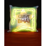 GRABADEAL Pyara BHAI LED Light Cushion Gift for Sister